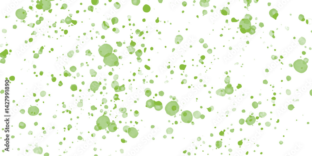 Poster seamless pattern of green and white dalmatian isolated on white vector for design and decoration abs