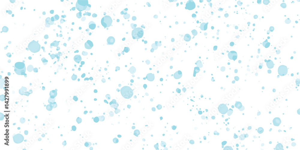 Poster seamless pattern of sky blue and white dalmatian isolated on white vector for design and decoration 