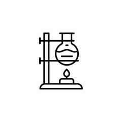 heating flask icon sign vector