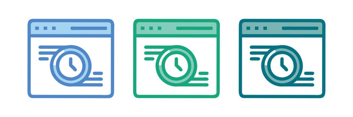Vector Illustration of Browser History, History icon, History symbol, Web Browser History design on a transparent background, Adobe Illustrator Artwork