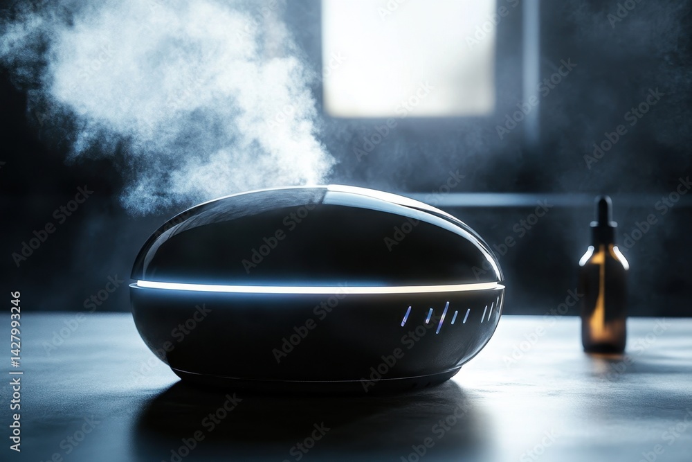 Aufkleber modern diffuser releases aromatic mist in a serene indoor setting