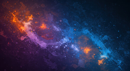 Naklejka premium An artistic composition featuring a blend of colors and fluid, abstract patterns in a dynamic display.