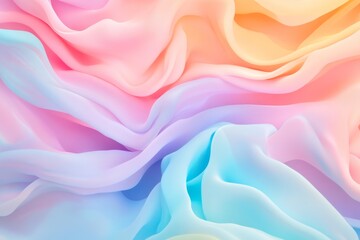 Obraz premium Soft, flowing, pastel-colored fabric