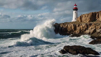 Obraz premium lighthouse on the coast