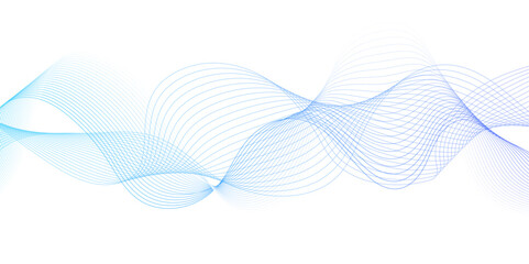 blue wave curve lines banner background design. Digital frequency track equalizer. Stylized line art background. modern soft luxury texture with smooth and clean vector subtle background illustration