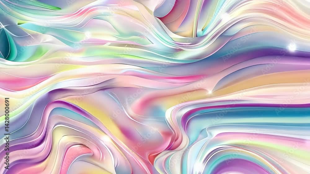 Poster a mesmerizing display of colorful swirls and dynamic curves creates a vibrant and engaging abstract 