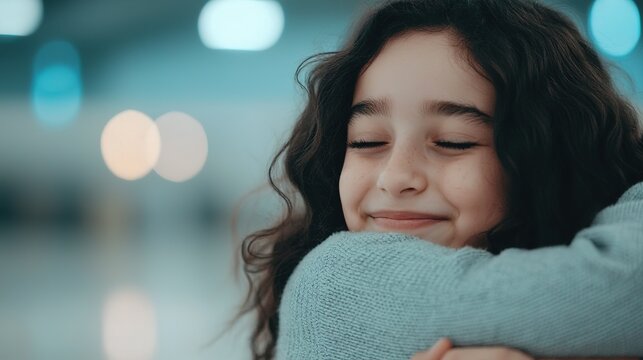 Emotional family reunion at airport heartwarming moment gigapixel standard scale touching scene - Powered by Adobe
