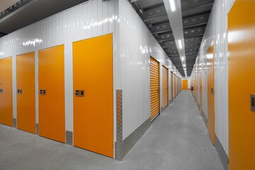 Storage boxes for personal or professional use. Warehouse. Lockers