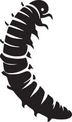 Antique old French engraving illustration: Insect Larva caterpillar