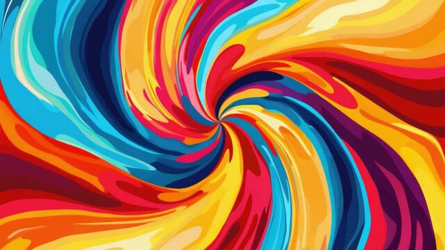 Vibrant Swirling Colors in Abstract Motion Capturing Energy and Dynamic Flow for Contemporary Art and Design