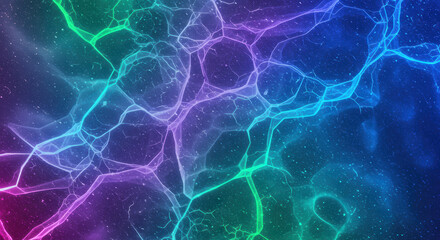 A mesmerizing display of colorful abstract art with a textured, cracked pattern.