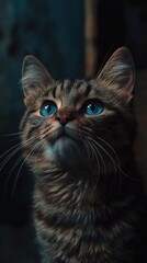 Tabby cat portrait