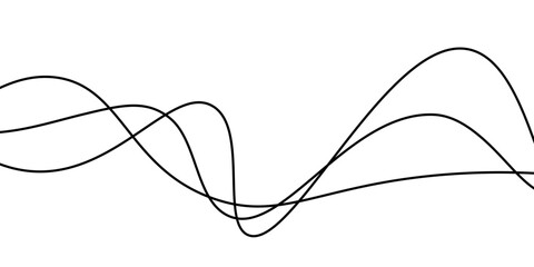 Thin line wavy abstract background. EPS 10