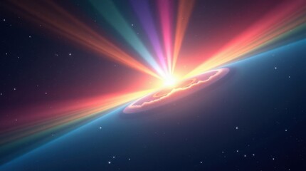 Celebrating national space day a vibrant cosmic display over earth visual content celestial environment awe-inspiring viewpoint