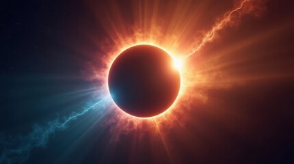 Obraz premium National space day celebration solar eclipse viewing outdoor event cosmic environment awe-inspiring experience