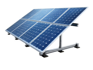 Modern solar panel system energy renewable technology clean power eco sun on transparent background