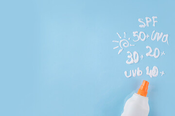 Choosing level degree of sun protection for adults or children