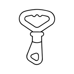 bottle opener icon, bottle opener line art - simple line art of bottle opener, perfect for bottle opener logos and icons