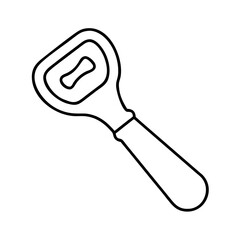 bottle opener icon, bottle opener line art - simple line art of bottle opener, perfect for bottle opener logos and icons