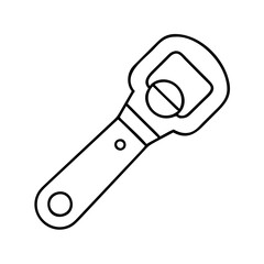 bottle opener icon, bottle opener line art - simple line art of bottle opener, perfect for bottle opener logos and icons