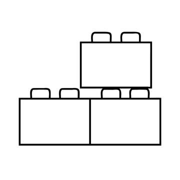 recommend clip art: building blocks icon, building blocks line art - simple line art of building blocks, perfect for building blocks logos and icons