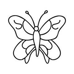 butterfly icon, butterfly line art - simple line art of butterfly, perfect for butterfly logos and icons