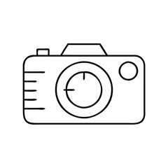 camera icon, camera line art - simple line art of camera, perfect for camera logos and icons
