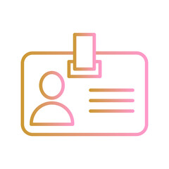 ID Card Icon Design