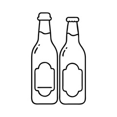 cerveza beer icon, cerveza beer line art - simple line art of cerveza beer, perfect for cerveza beer logos and icons