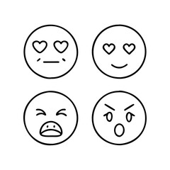 emotional expression s icon, emotional expression s line art - simple line art of emotional expression s, perfect for emotional expression s logos and icons