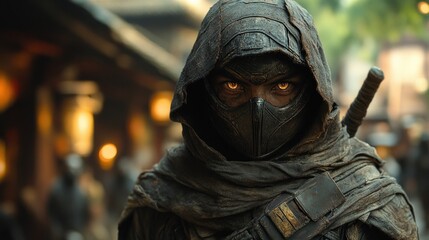 Mysterious Ninja Warrior in Ancient City