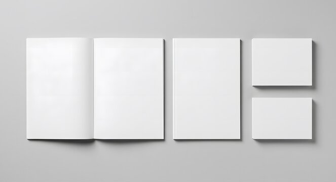 Brochure and magazine mockup for showcasing design concepts and layouts