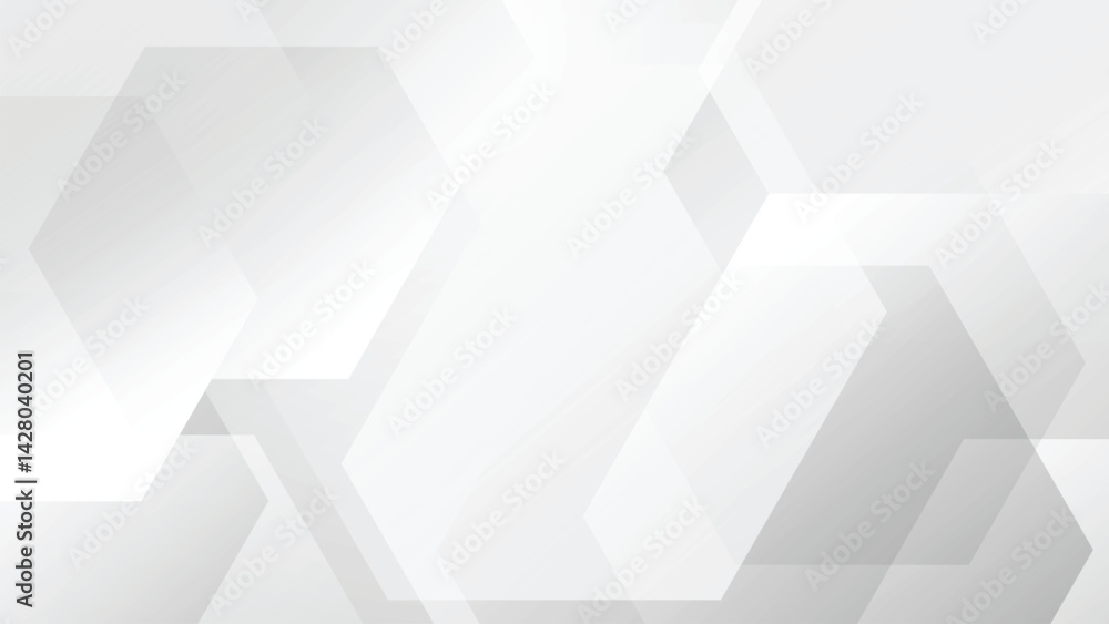 Aufkleber white abstract hexagonal background business banner vector design