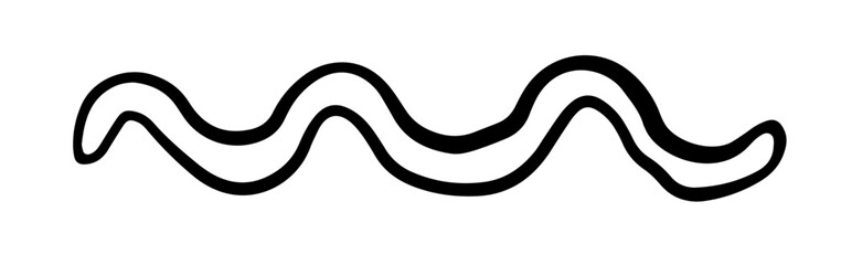 abstract minimalist snake vector