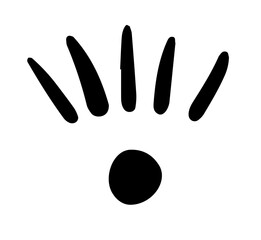 Doodle scribble hand drawing element