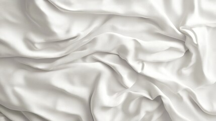 Obraz premium Luxurious white sheets elevate the aesthetic of any bedroom.