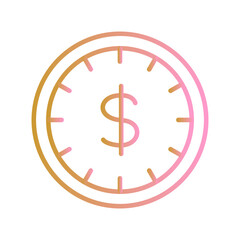 Time is Money Icon Design