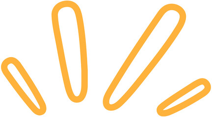 Comic Doodle Alert Sign Line