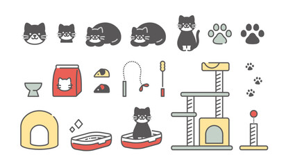 黒猫と生活　アイコン