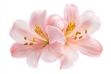 Delicate Pink Alstroemeria Blossoms