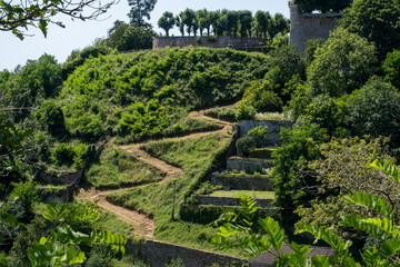 terrace gardens in Avallon-France
