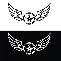 winged shield with wings