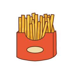 french fries and ketchup
