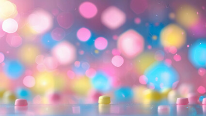 birthday candles on colorful background