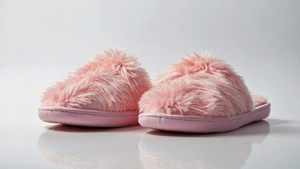 baby shoes on pink background