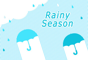 梅雨　背景素材
