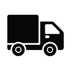 Free Delivery Truck Flat Vector Icon