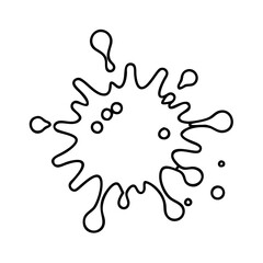 paint splatter icon, paint splatter line art - simple line art of paint splatter, perfect for paint splatter logos and icons