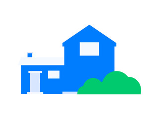 House building vector concept operation hand drawn illustration
