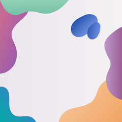 ABSTRACT BACKGROUND ELEGANT GRADIENT SMOOTH PASTEL COLOR WITH HAND DRAWN ORGANIC SHAPES DESIGN VECTOR TEMPLATE GOOD FOR MODERN WEBSITE, WALLPAPER, COVER DESIGN 